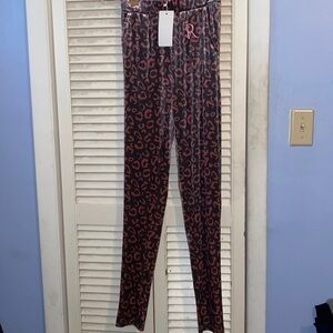 So Real velour cheetah print leggings